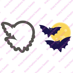 Flying Bats & Moon Cookie Cutter