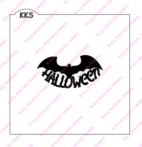 Halloween Bat Cookie Stencil
