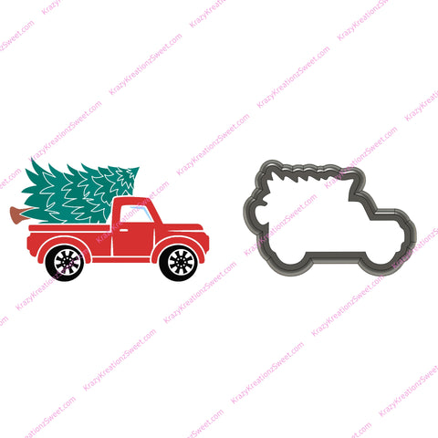 Christmas Tree Truck Cookie Cutter