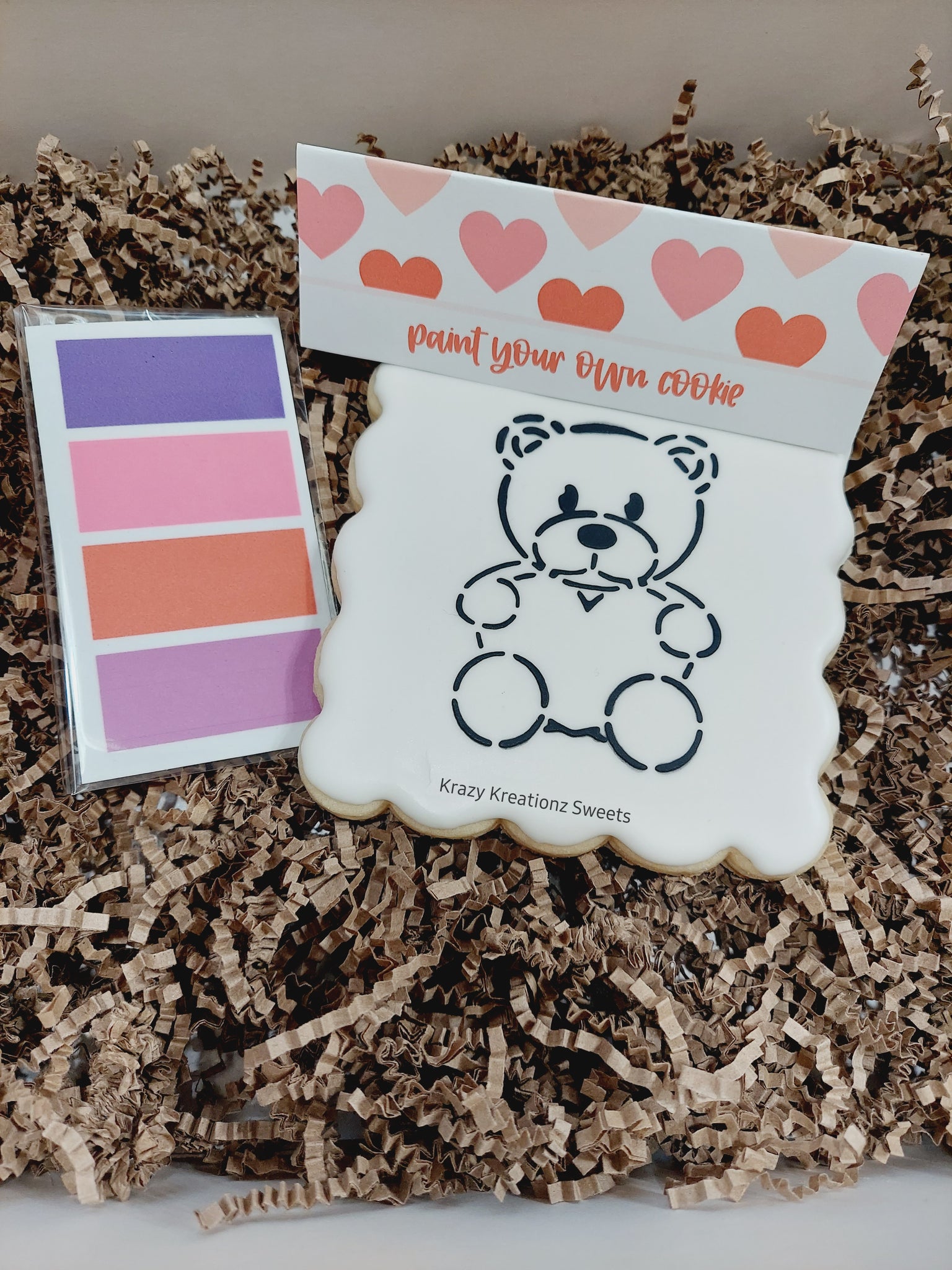 Valentine's Day Paint Your Own Cookie Kit