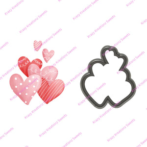 Bunch-O-hearts Cookie Cutter