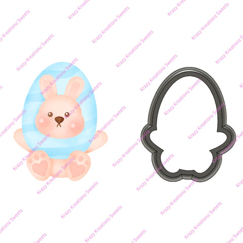 Egg Head Bunny Cookie Cutter