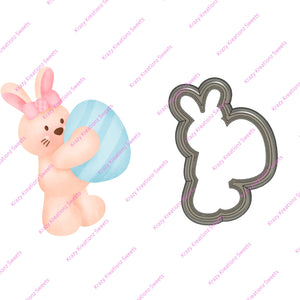 Rabbit Carrying Egg Cookie Cutter