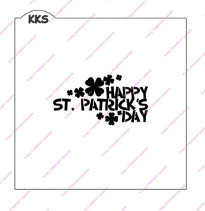 Happy St. Patricks Day Cookie Stencil