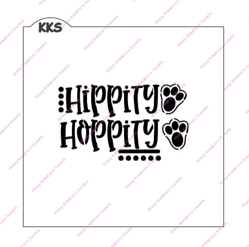 Hippity Hoppity Cookie Stencil