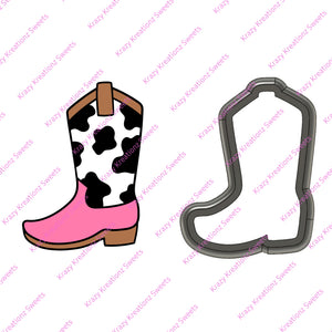 Cow Girl Boot Cookie Cutter