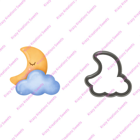 Lullaby Moon Cloud Cookie Cutter