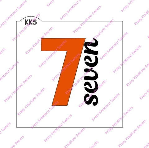 Seven - Script Stencil