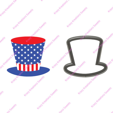 4th of July Hat Cookie Cutter