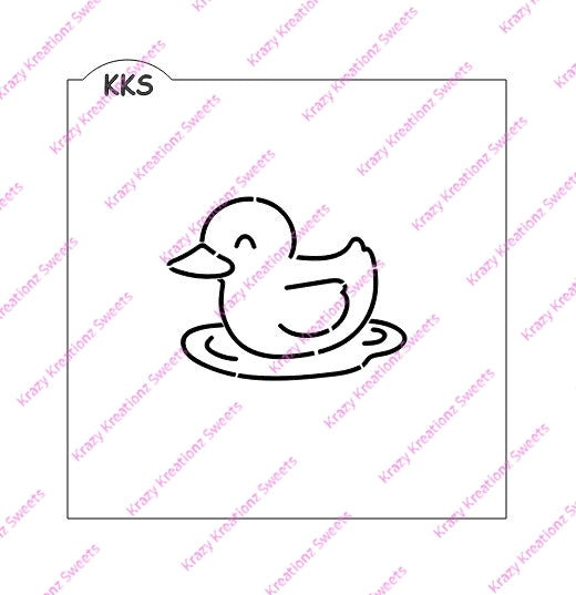 Paint Your Own Swimming Duck Stencil