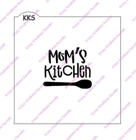 Mom's Kitchen Cookie Stencil