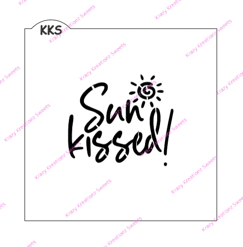 Sun Kissed Cookie Stencil