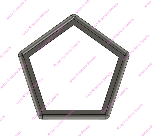 Pentagon Cookie Cutter – Krazy Kreationz Sweets