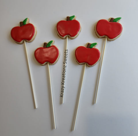 Apple Cookie Pops