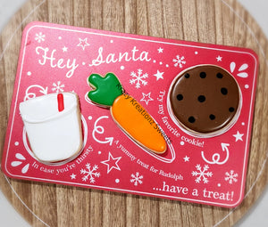 Santa's Milk Cookie Platter Set