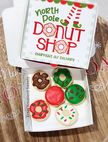 North Pole Donut Cookie