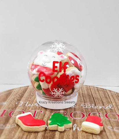Elf Cookies Snow Globe
