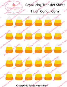 1 inch Candy Corn Transfer Sheet