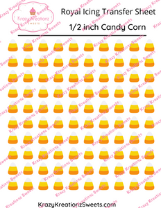 1/2 inch Candy Corn Transfer Sheet