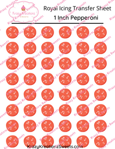 1 inch Pepperoni Transfer Sheet