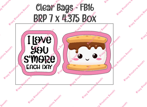 I Love You Smore Each Day Stencil & Cutter Set