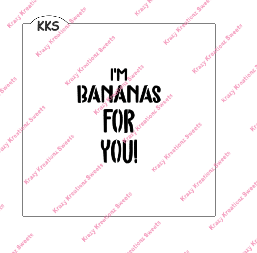 I'm Bananas For You Stencil & Cutter Set