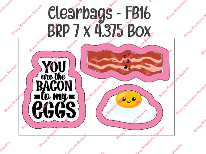 You are The Bacon To My Eggs Stencil & Cutter Set