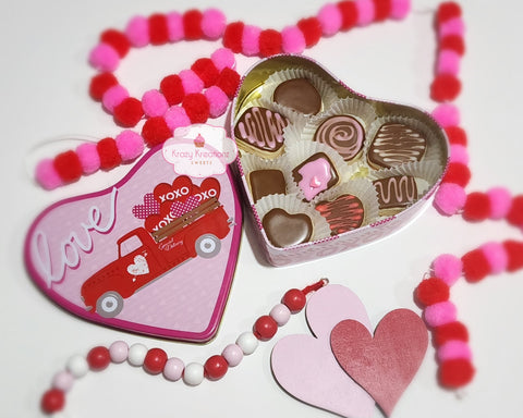 Heart Box of Chocolate Cookie Tin