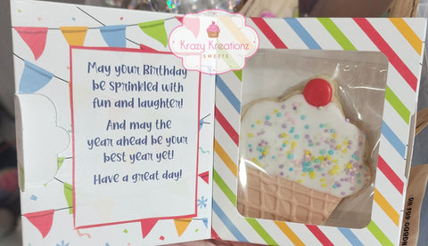 Happy Birthday Cookie Card