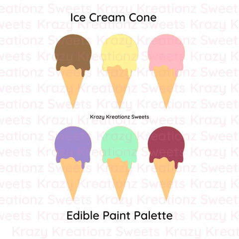 Summer Theme Edible Paint Palettes