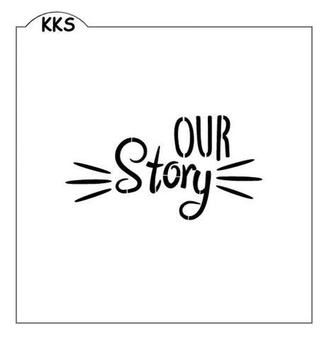 Our Story Cookie Stencil